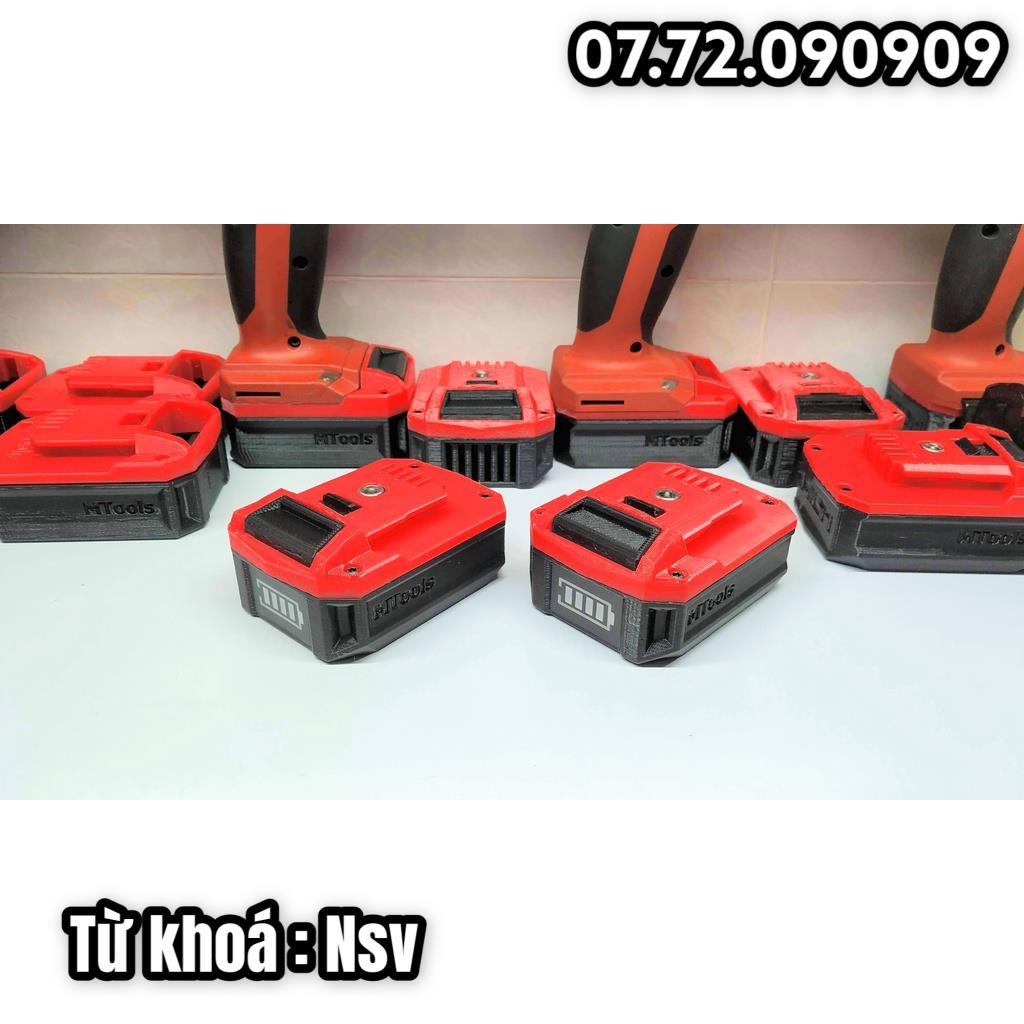 Nsv Pin Hilti 12v 2Ah có báo pin, dùng sạc adaptor 12.6v