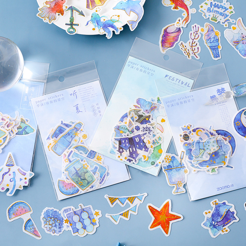 [ XẢ KHO 3 ngày+ SALE SỐC] sticker dán cute trang trí SHOP THUONG NGUYEN SP05 hình dán sticker galaxy CHẤT LƯỢNG GIÁ GỐC+ QUÀ 10k