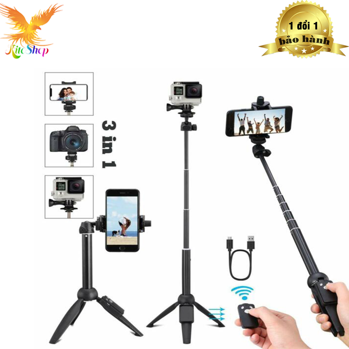 Gậy chụp ảnh tự sướng kiêm Tripod Yunteng YT-9928 có điều khiển