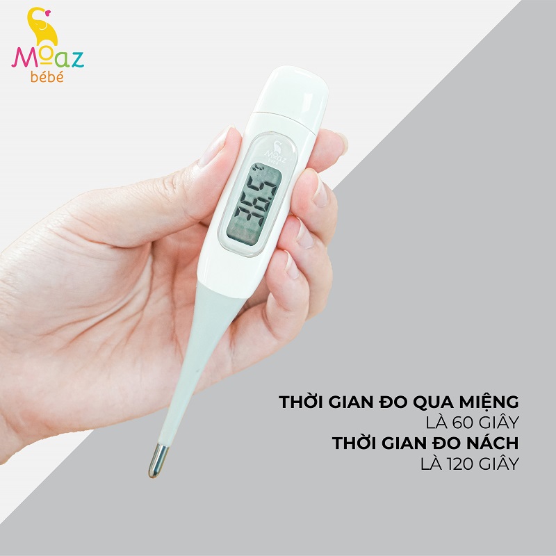 Nhiệt kế kỹ thuật số moaz bébé mb - 040