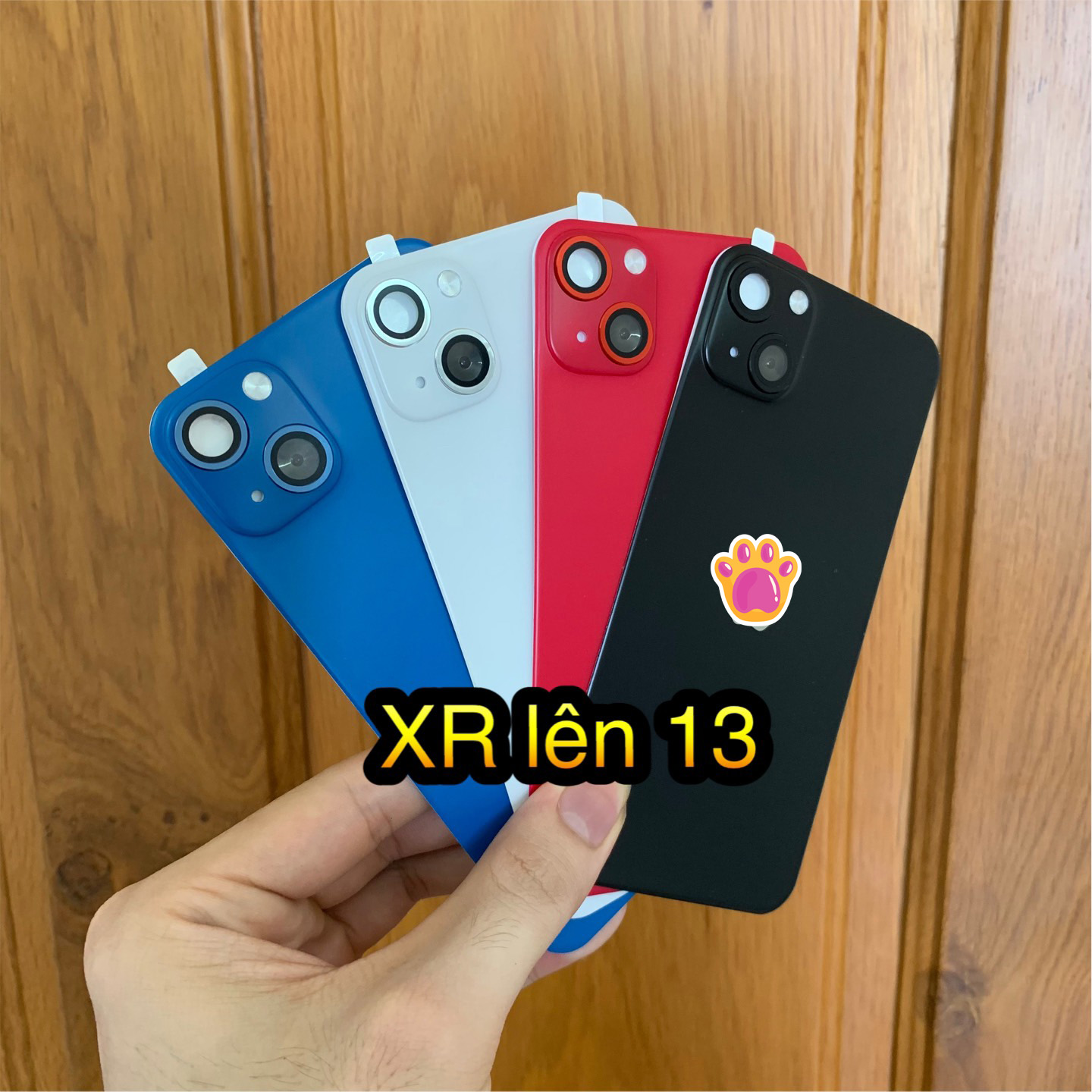 Dán lưng độ giả sang trọng cho iphone xr lên iphone 13