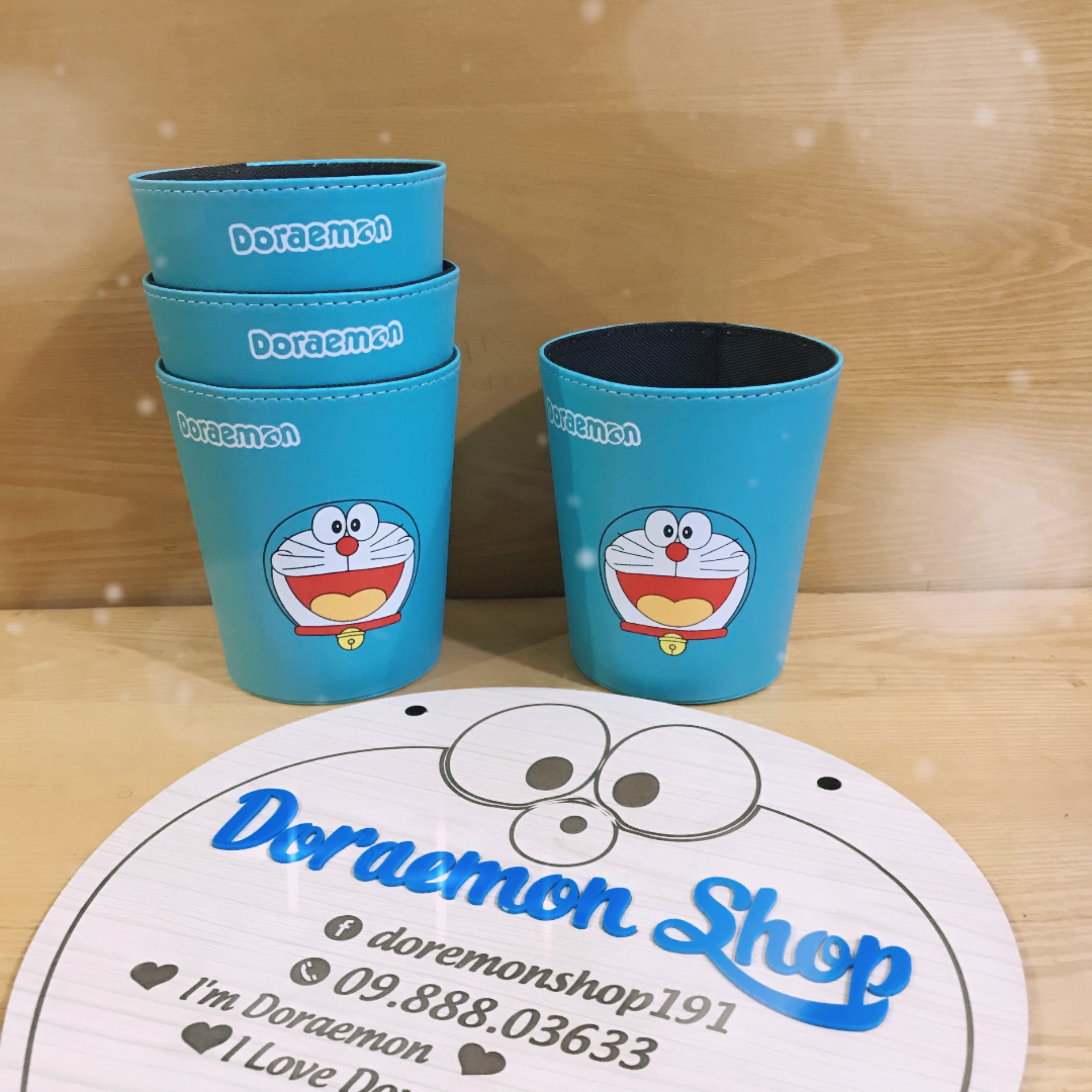 Thùng Rác Để Bàn Doremon Doraemon Thùng Đựng Đồ