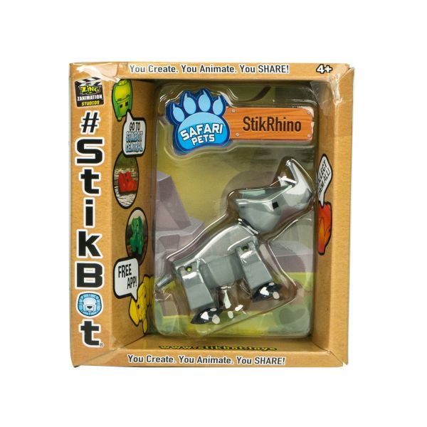 Stikbot safari-tê giác-bạc STIKBOT RH TST622SF SI