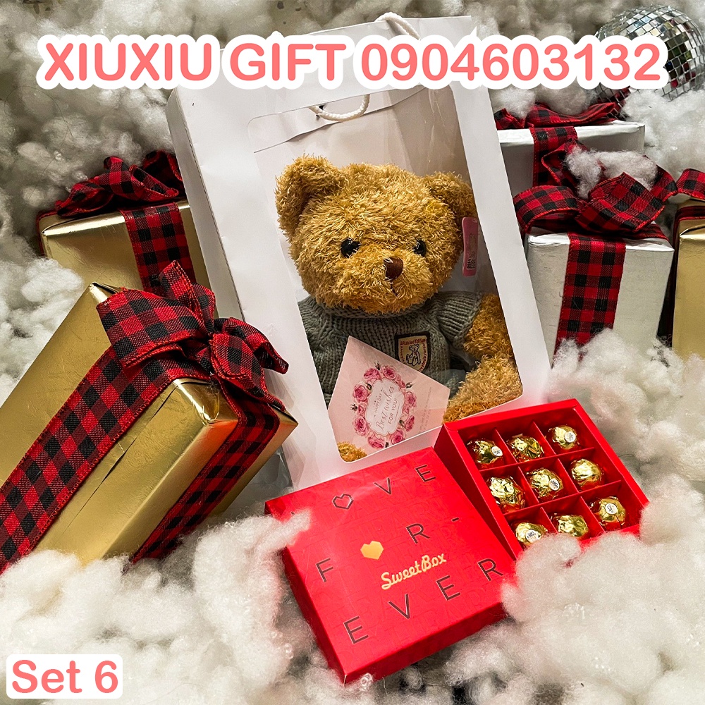 Bộ quà tặng giáng sinh, valentine cho bạn gái, cho bé, set quà tặng sinh nhật, noel cho người yêu lung linh & ý nghĩa