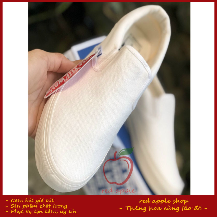 [XẢ KHO] Giày thể thao Slip-on Trắng - RED APPLE SHOP