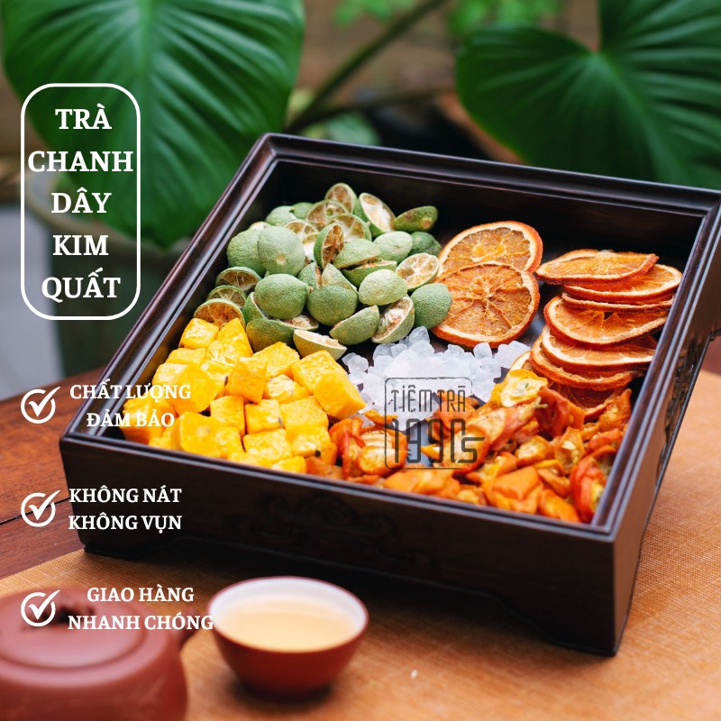  Trà Chanh Dây Kim Quất  Tiệm trà 1990's Công Thức Trắng Da Triệu Lộ Tư trà thảo mộc giả nhệt hỗ trợ tiêu hoá 