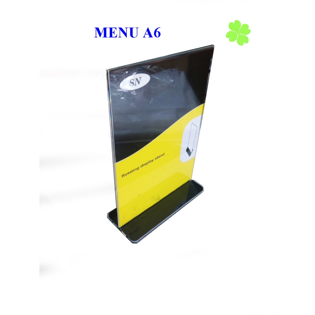 Menu mica a6 kệ menu a6 kt