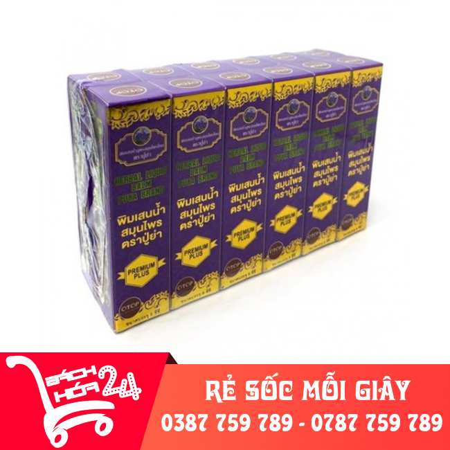 Combo 12 chai Dầu lăn thảo dược 19 vị OTOP Premium Plus thái lan
