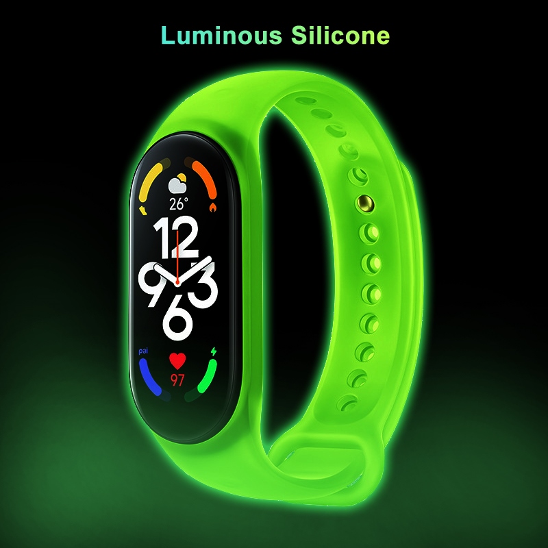 Yayuu Luminous Silicone Strap Xiaomi Band 7 Xiaomi Mi Band 7 Bracelet