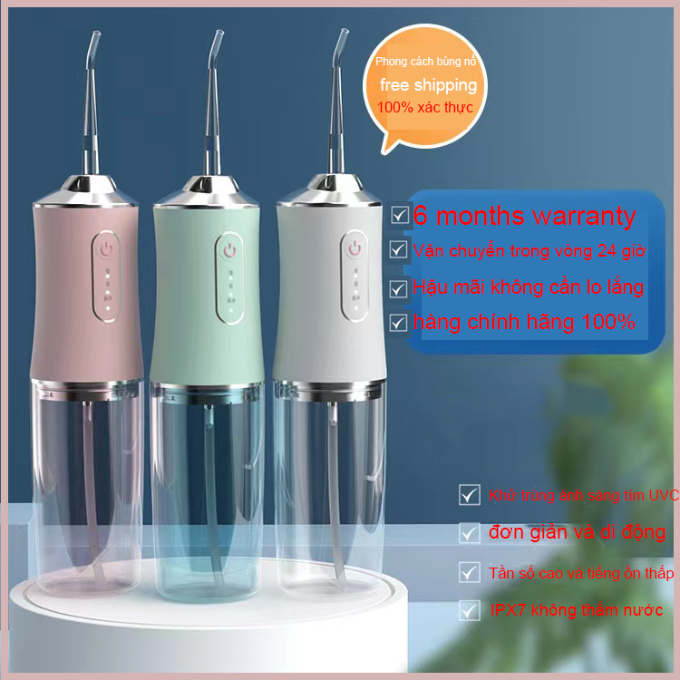 Machine toothpick water oral irrigator portable high-grade-mẫutăm water oral hygiene ultra clean be Dental doctor recommended-instrument health care teeth mouth extremely good, genuine goods, warranty 6 months free shipping