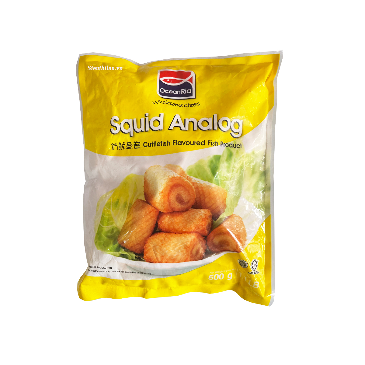 Mực Cắt Khoanh OceanRia Malaysia 500g
