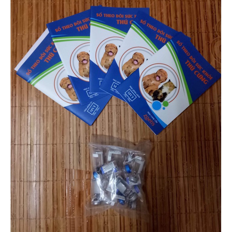 Sổ khám tiêm sức khỏe cho chó mèo - 1 quyển
