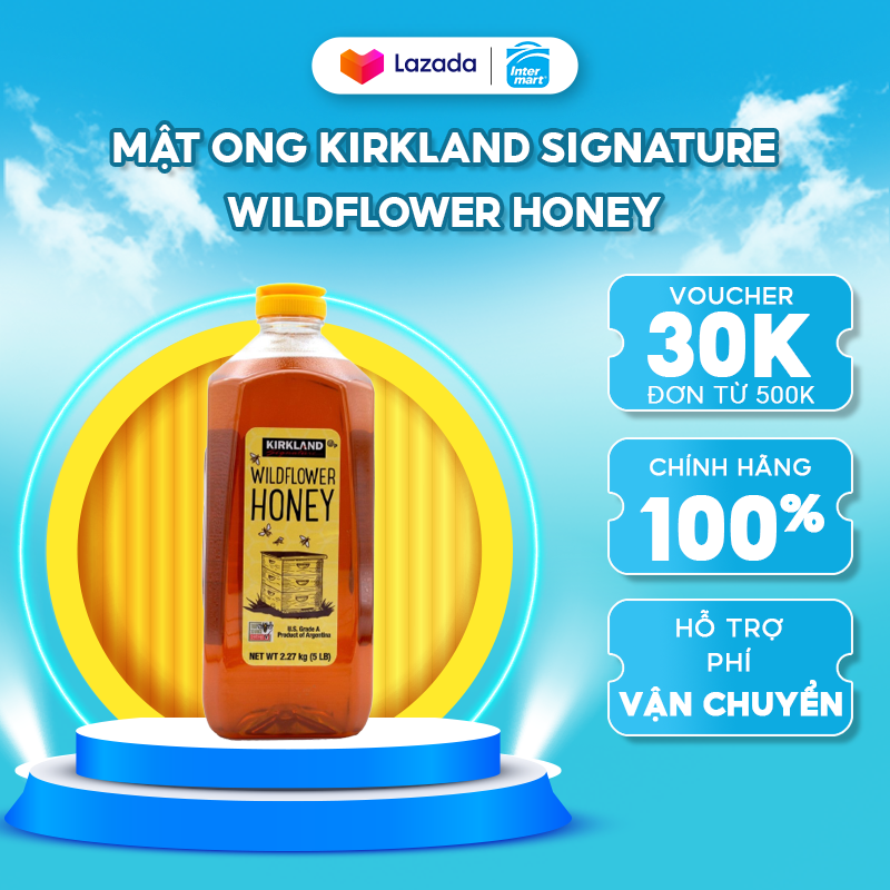 Mật ong Kirkland Signature Wildflower Honey 2.27kg_Hàng chính hãng