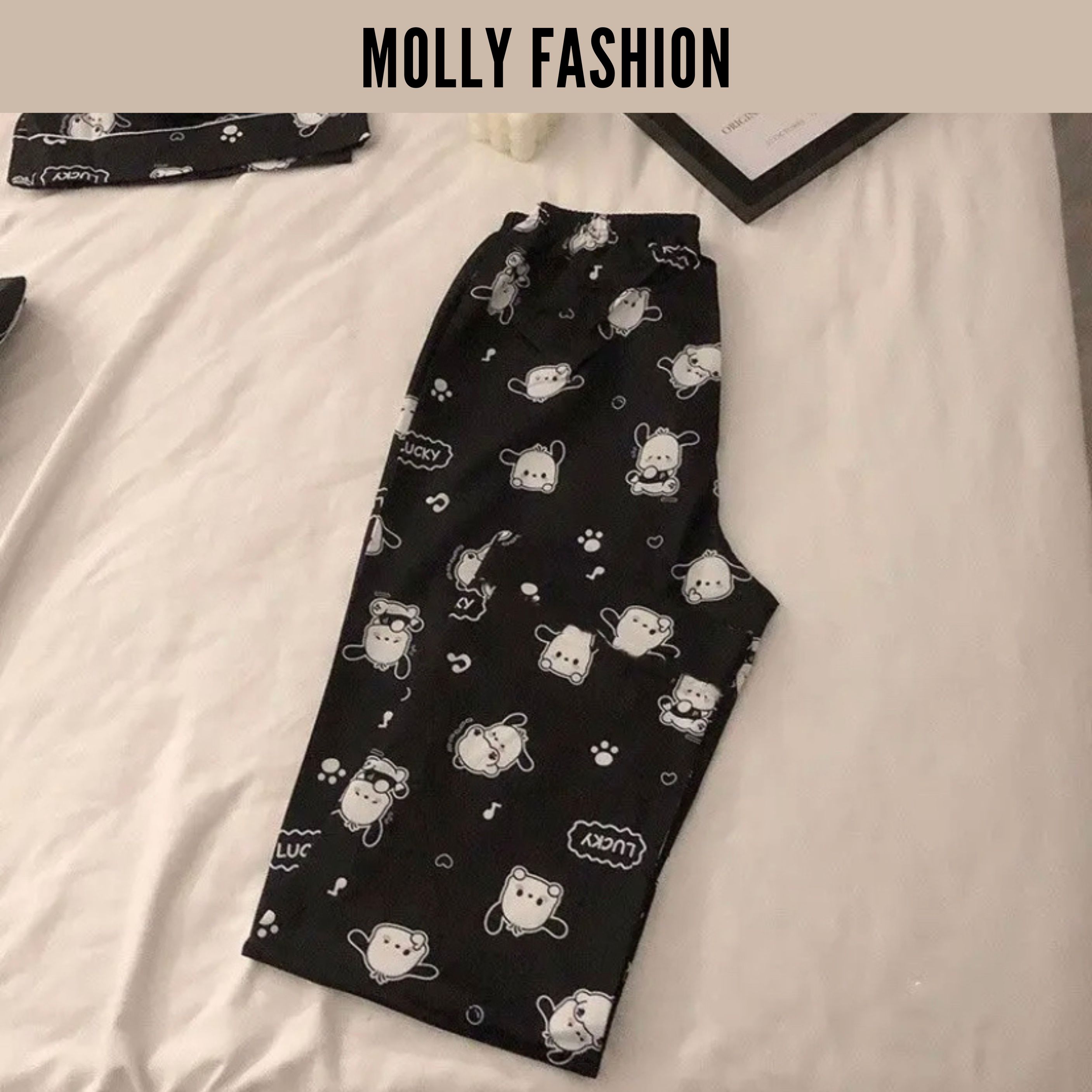 Quần dài lucky dog ❤️ quần dài form rộng dưới 62kg - nhiều mẫu molly fashion
