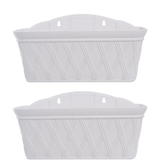 Chậu nhựa ốp tường cao cấp size đại 42cm