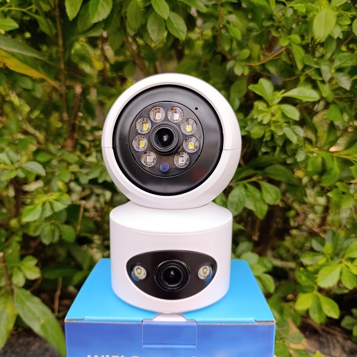 Camera 2 mắt yoosee trong nhà 8.0mpx siêu nét, góc rộng, quay quét 360 độ, đàm thoại 2 chiều, có màu ban đêm