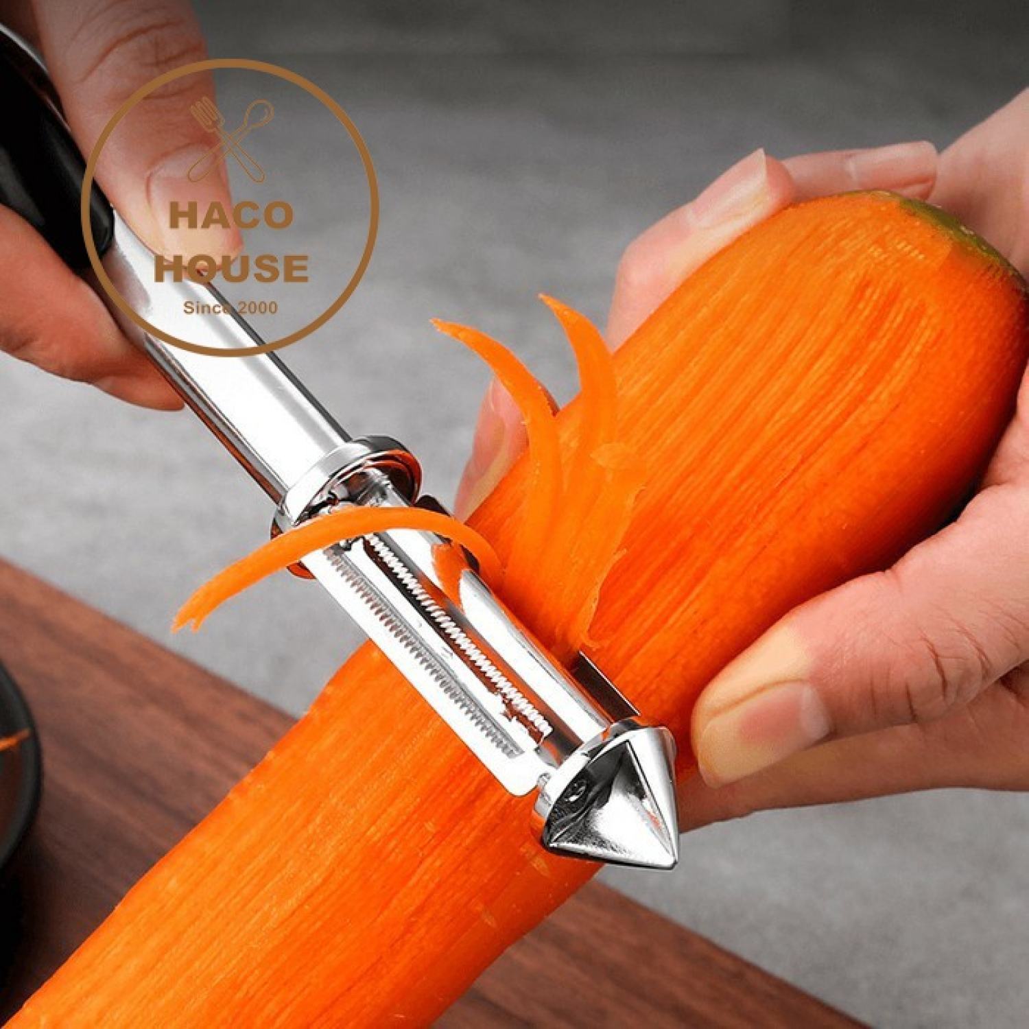Ndht0759 nạo rau củ quả inox nạo quả cao cấp đa năng 4 in 1