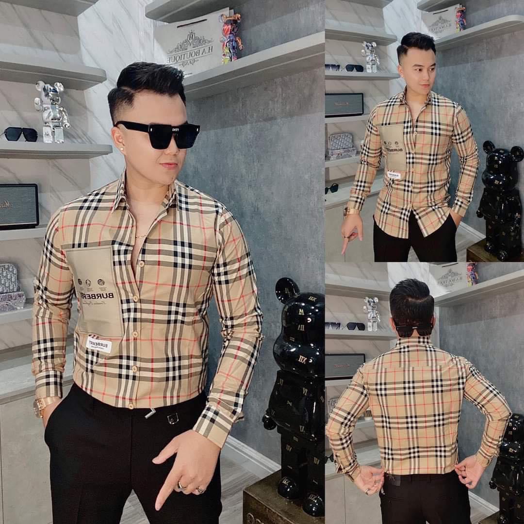 (free ship) ÁO SƠ MI NAM NỮ TAY DÀI PHỐI HỌA TIẾT SIÊU HOT.