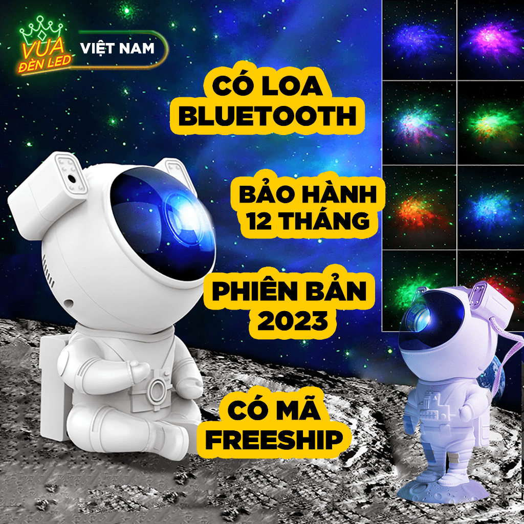 Đèn nháy theo nhạc ,đèn nháy lead phi hành gia ,có loa nghe nhạc với một bầu trời đầy trăng sao huyền ảo