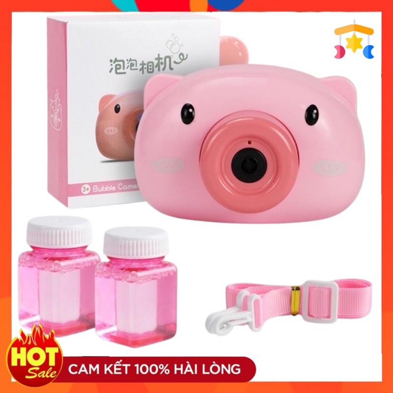 [HCM]Đồ Chơi Máy Ảnh Bắn Bong Bóng Dùng Pin Dành Cho Bé