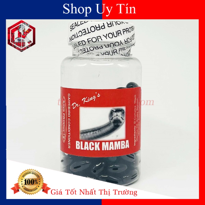 Black mamba hộp 100 viên zin kích gà đá tăng bo-tải cựa-dùng ban đêm hoặc cho uống trước 4 tiếng