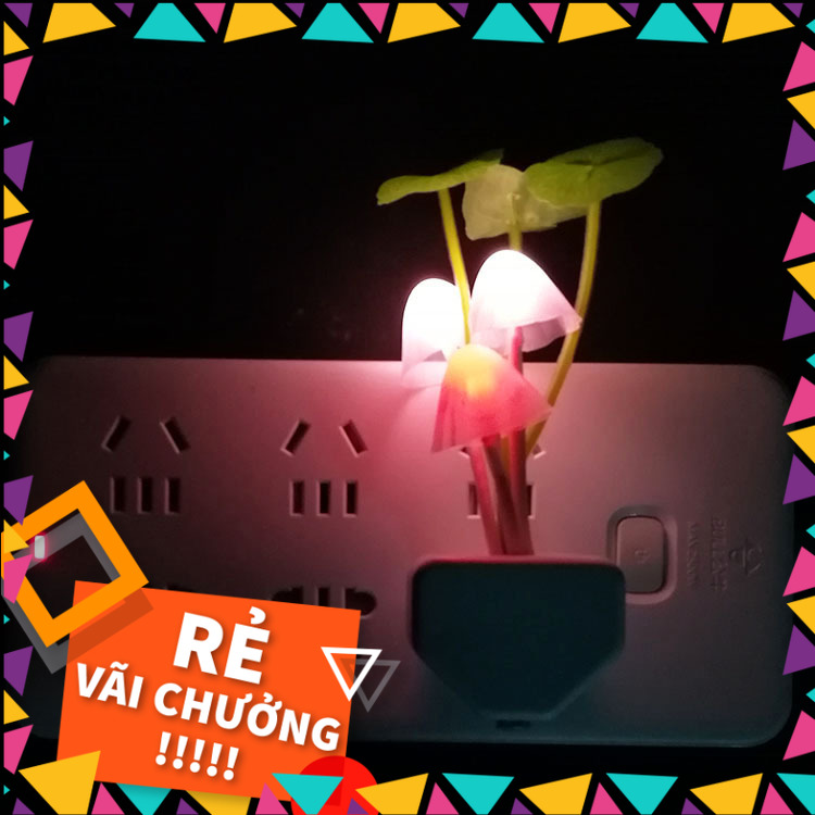 Đèn ngủ led cảm biến ánh sáng hình nấm - đèn ngủ cảm ứng kiểu dáng hình nấm sáng tạo - gdnc0342