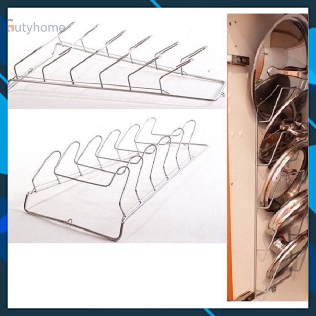 Giá ,kệ gác vung nồi Xoong inox 304 sáng bóng 6 tầng gác, dụng cụ nhà