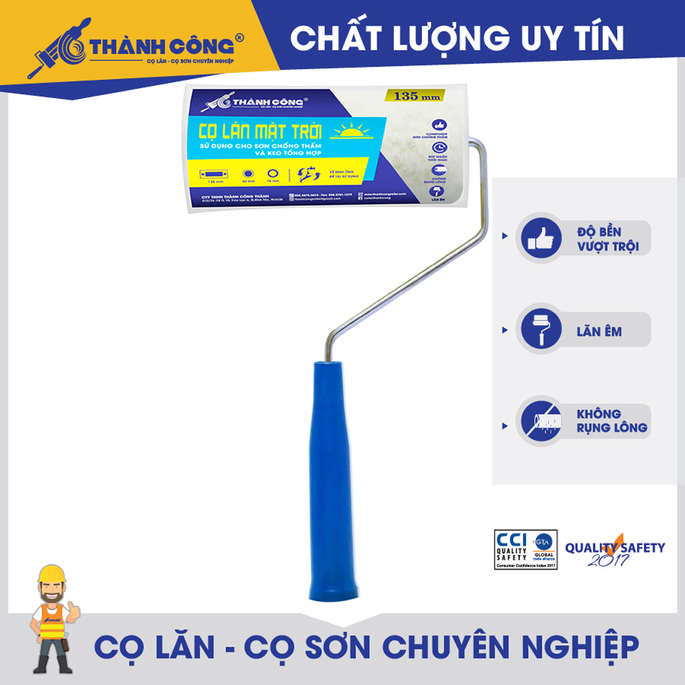 10 cây Cọ lăn sơn composite cọ lăn keo lăn keo lăn chống thấm tàu thuyền chuyên dùng cho composite cán xanh