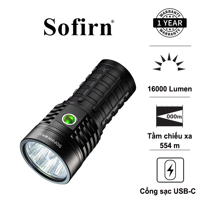 Đèn pin siêu sáng IMALENT MS18 với 100000 Lumens