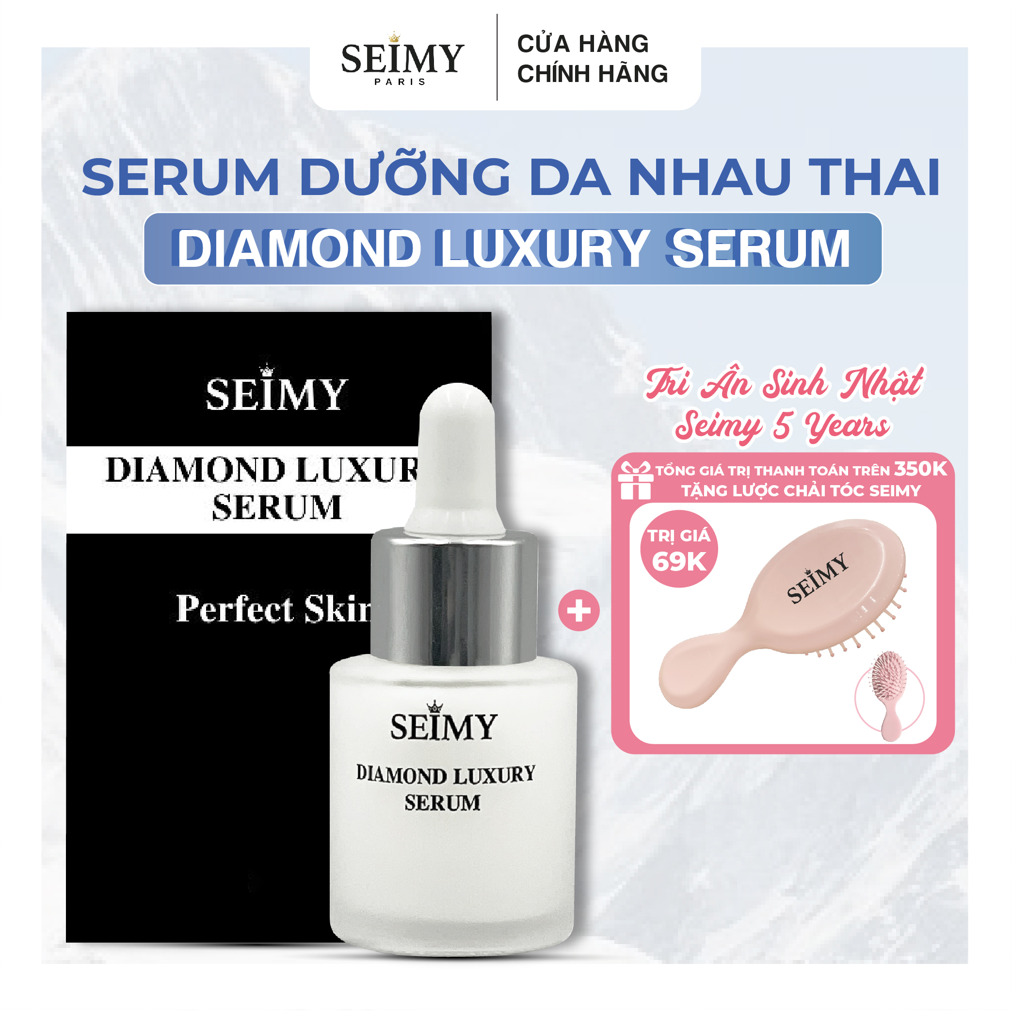 Serum tinh chất dưỡng da nhau thai SEIMY - Diamond Luxury Serum 20ml