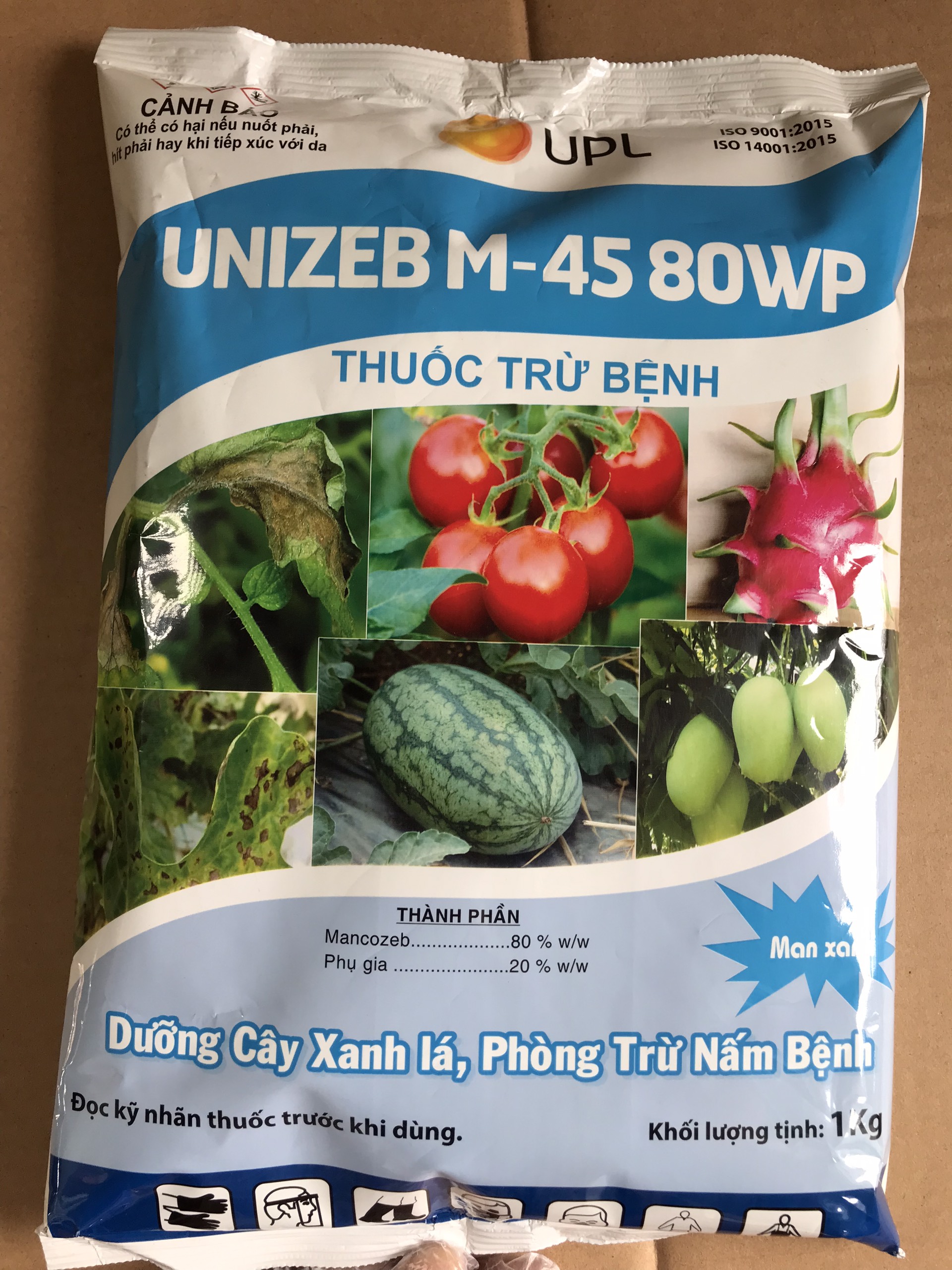 [FREESHIP+ QUÀ] Thuốc trừ nấm bệnh cho cây trồng- Siêu nấm bệnh Manozeb 80WP xanh Ấn Độ (Mancozeb xanh) - gói 1kg Có quà tặng kèm