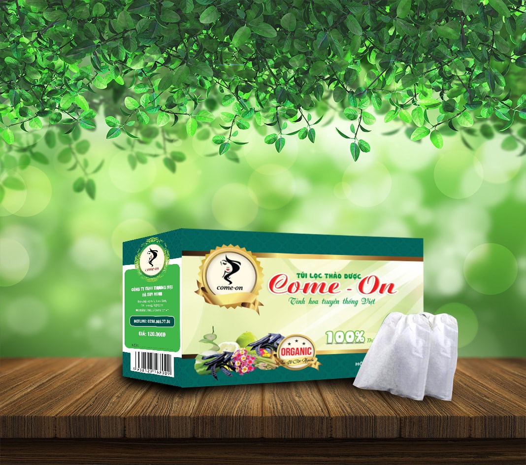 Túi lọc thảo dược chăm sóc da tóc Come On ngăn nấm ngứa, hói tóc...