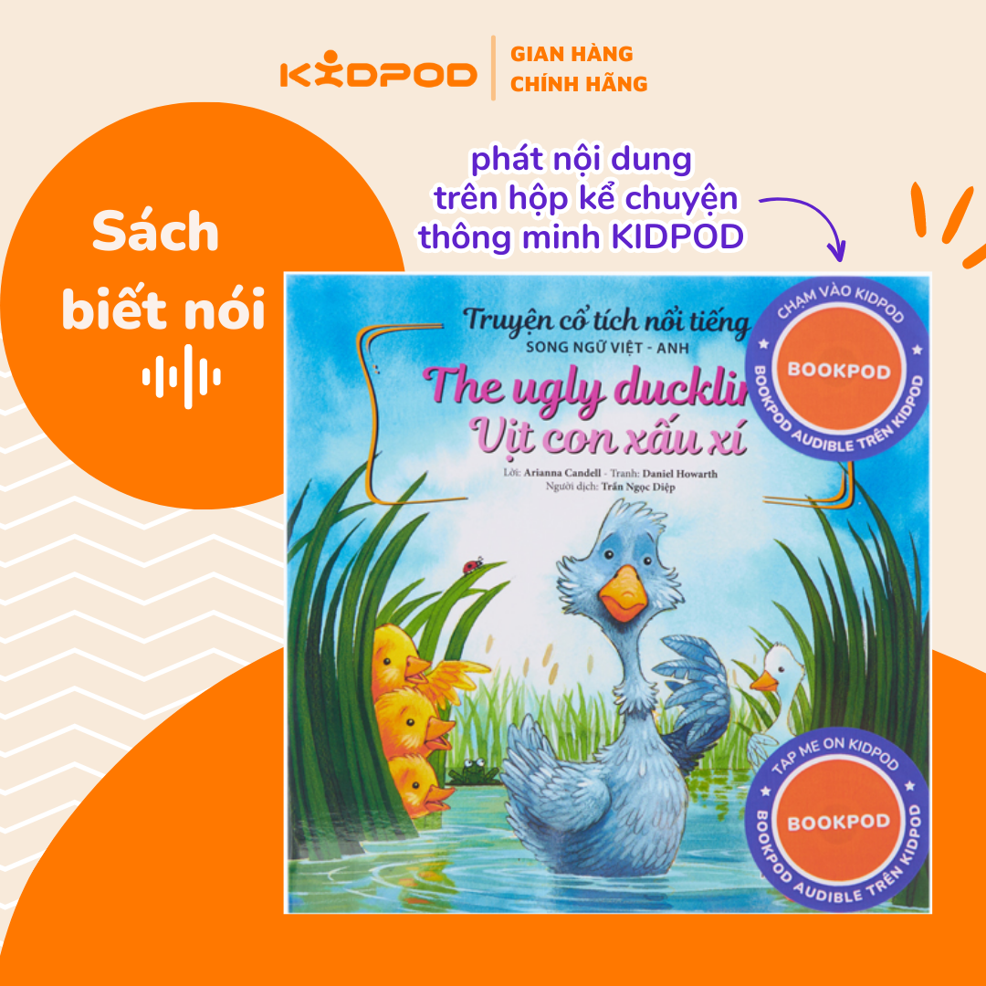 KIDPOD Vịt con xấu xí - Sách song ngữ "biết nói" dành cho trẻ em