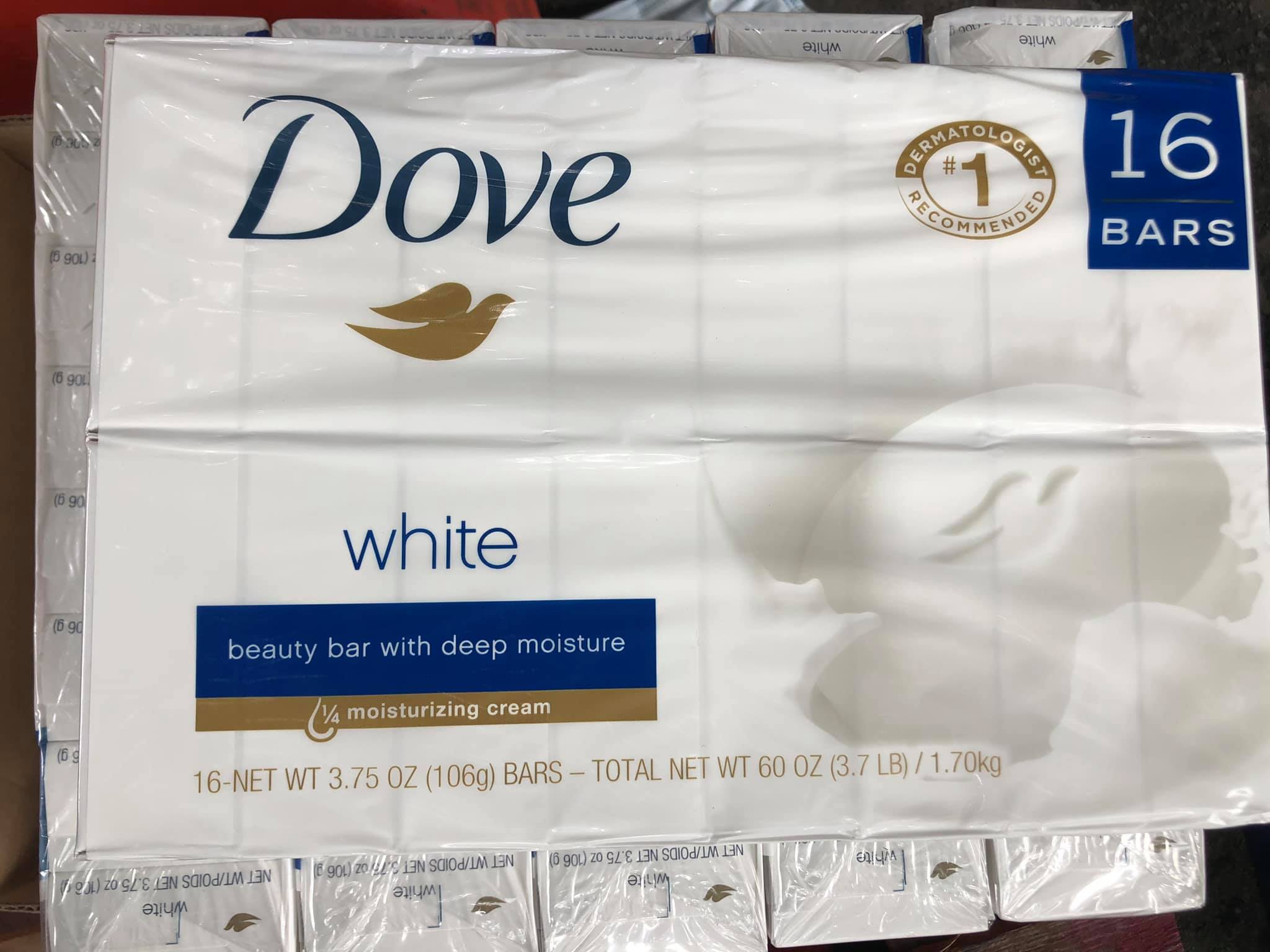 [HCM]XÀ BÔNG CỤC DOVE MỸ WHITE BEAUTY - 106gr