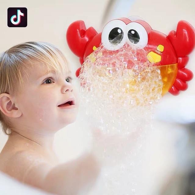 Đồ chơi nhà tắm Cua tạo bọt, Cua thổi bong bóng có nhạc cho bé