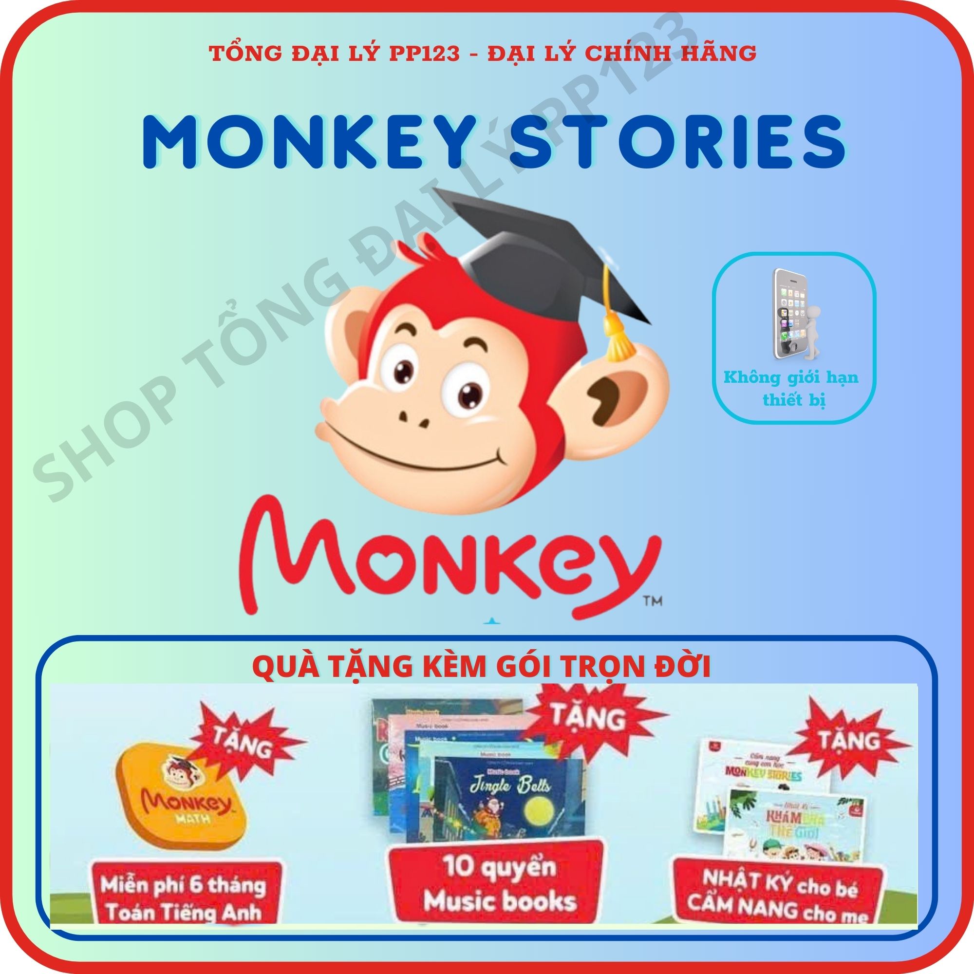 Monkey stories 1 năm - tiếng anh 4 kỹ năng nghe nói đọc viết cho bé