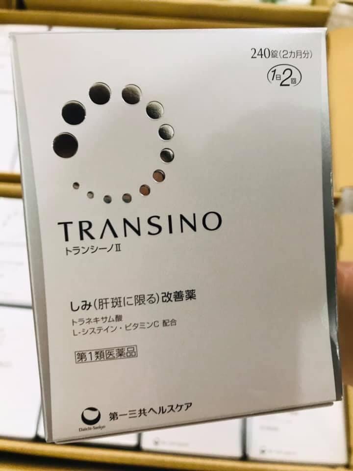 HỘP ĐỰNG VIÊN UỐNG TRẮNG DA TRANSINO 240 VIÊN