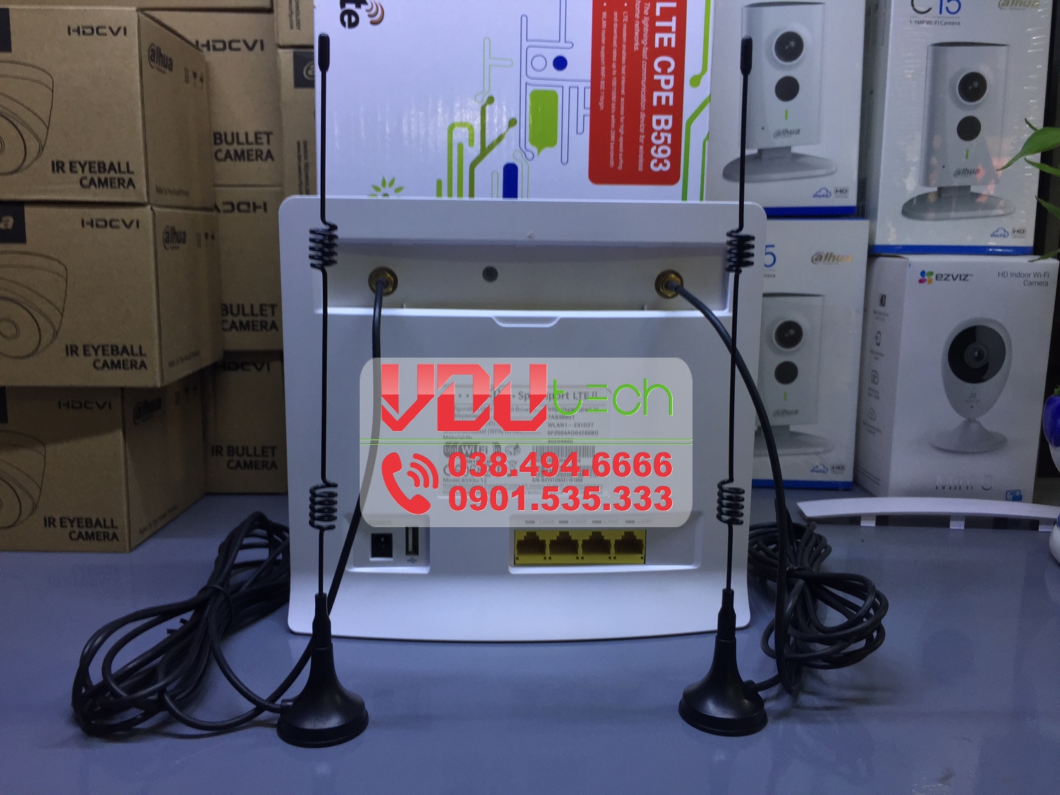 Anten cho bộ Phát Wifi Huawei B593/B310/E5172/E5186/B683/B68 - Chân Đế Nam Châm