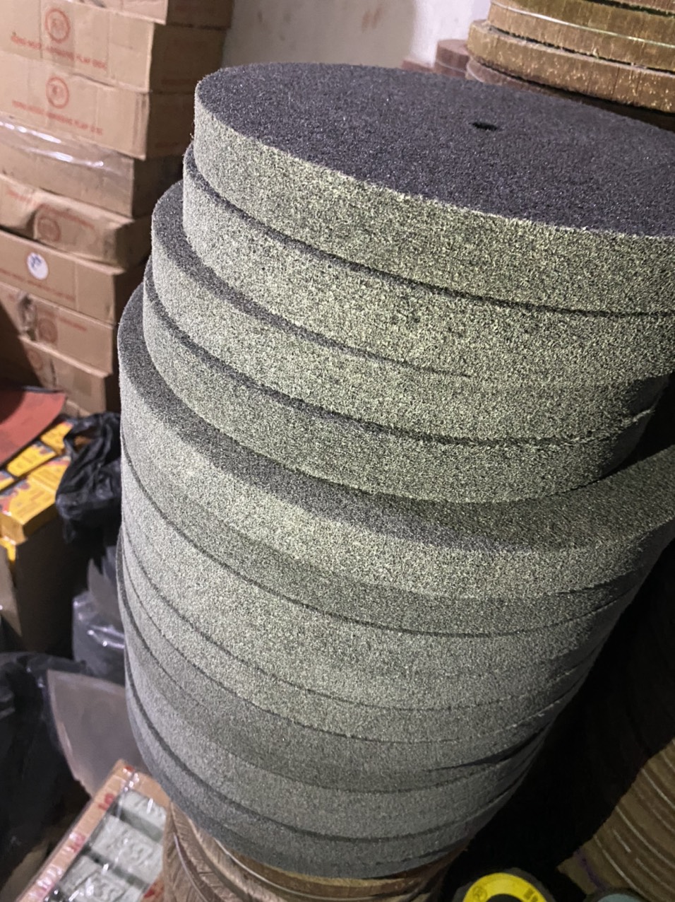 [HCM]Nỉ Xám đánh bóng inox đường kính 6*1 (150*25 )