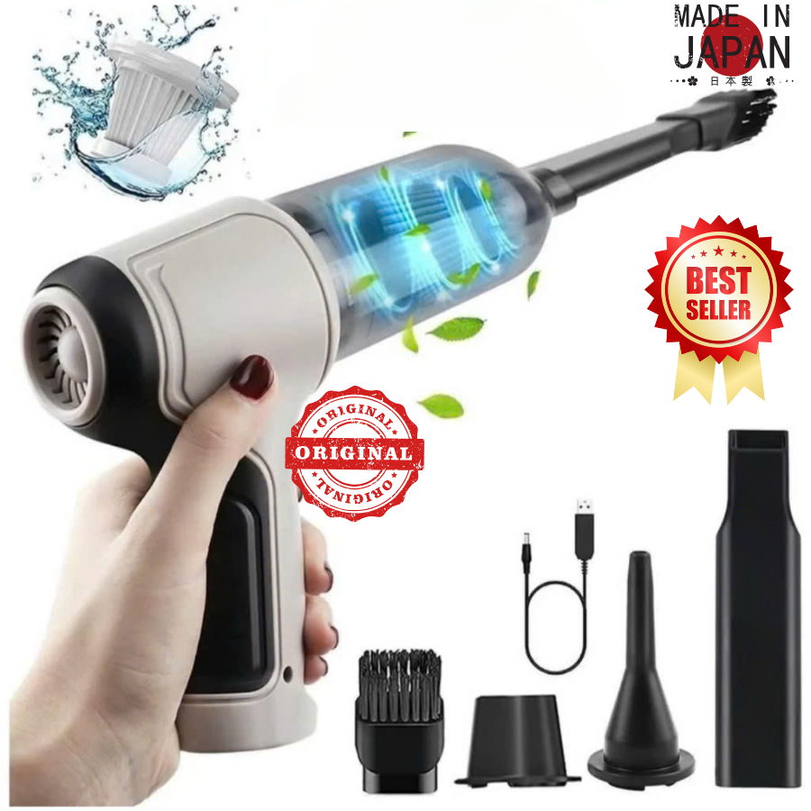 (Lazmall Sale 50%) Máy Hút Bụi Cầm Tay Không Dây Nhật Bản Tamashio 6 Đầu Hút, Lực Hút Siêu Khoẻ, Hút Sạch Mọi Bụi Bẩn, Máy Hút Bụi Ô Tô, Giường Nệm, Lông Chó Mèo - Máy Hút Bụi Cầm Tay Không Dây Thông Minh Nội Địa Nhật -Máy Hút Bụi - BH 6T