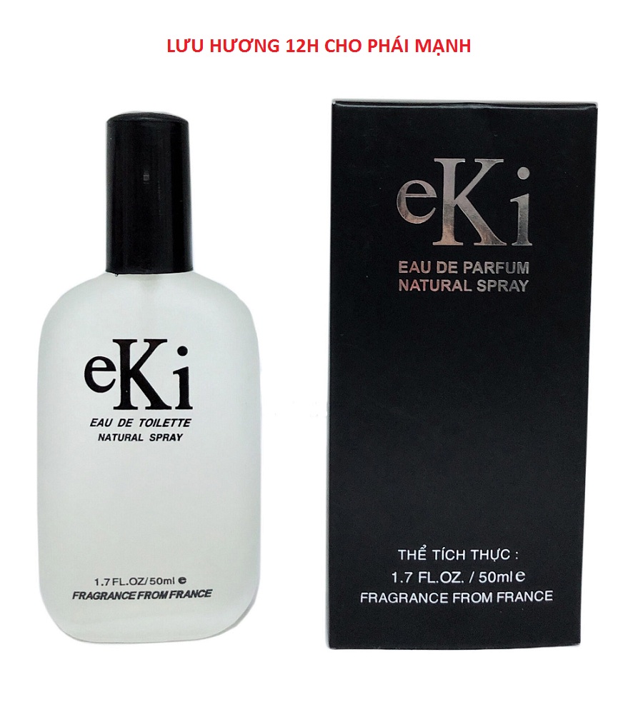 Nước Hoa EKi Nam Cá Tính Mạnh Mẽ Mam Tính Lưu Hương Lâu 50ml
