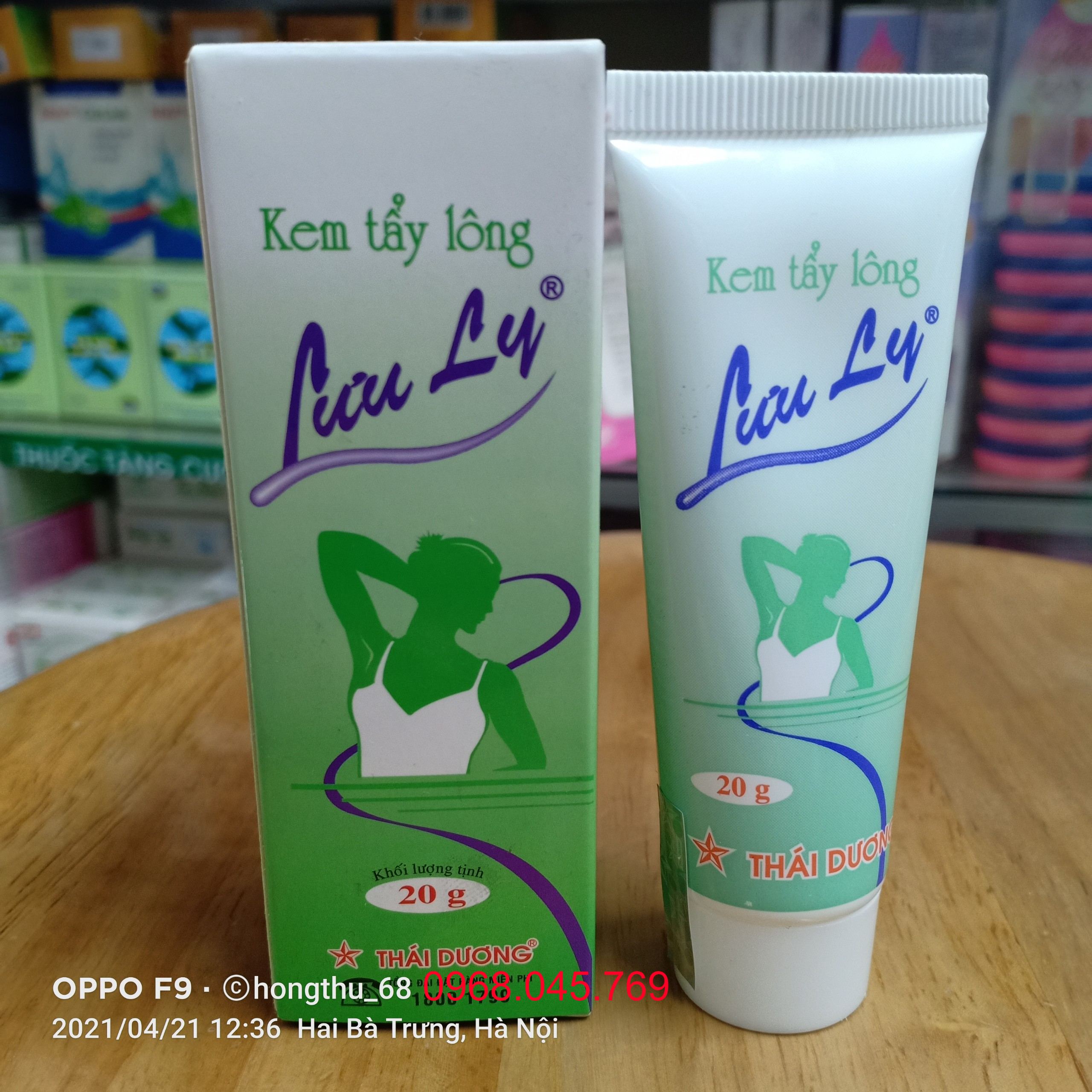 Kem tẩy lông lưu ly - tuýp 20g