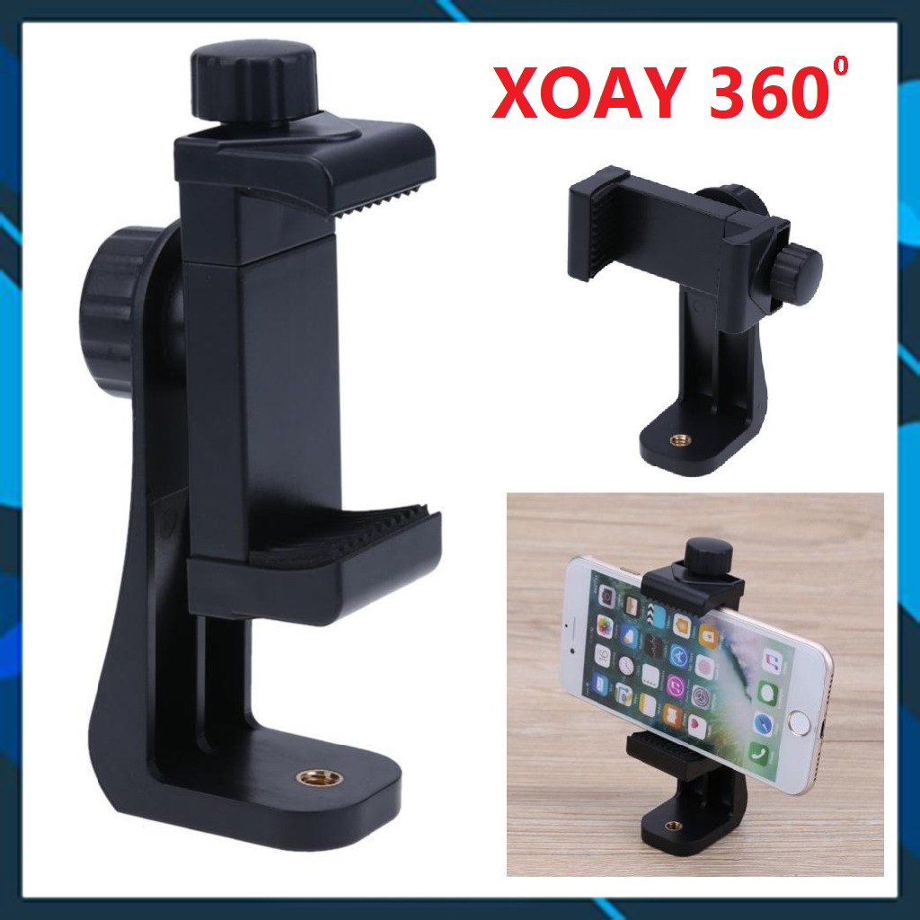 ⚡⚡ [HOT SALE] Khung kẹp đỡ điện thoại XOAY 360 cho Gậy Selfie Tripod - FN360 FUNO