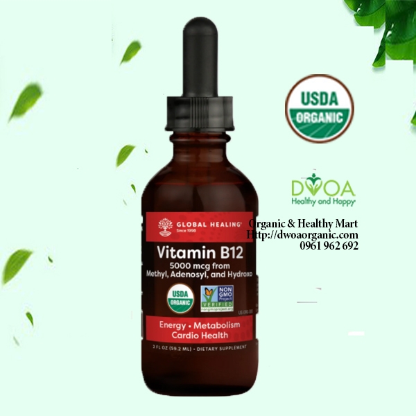 Vitamin B12 hữu cơ 5000mcg Globalhealing
