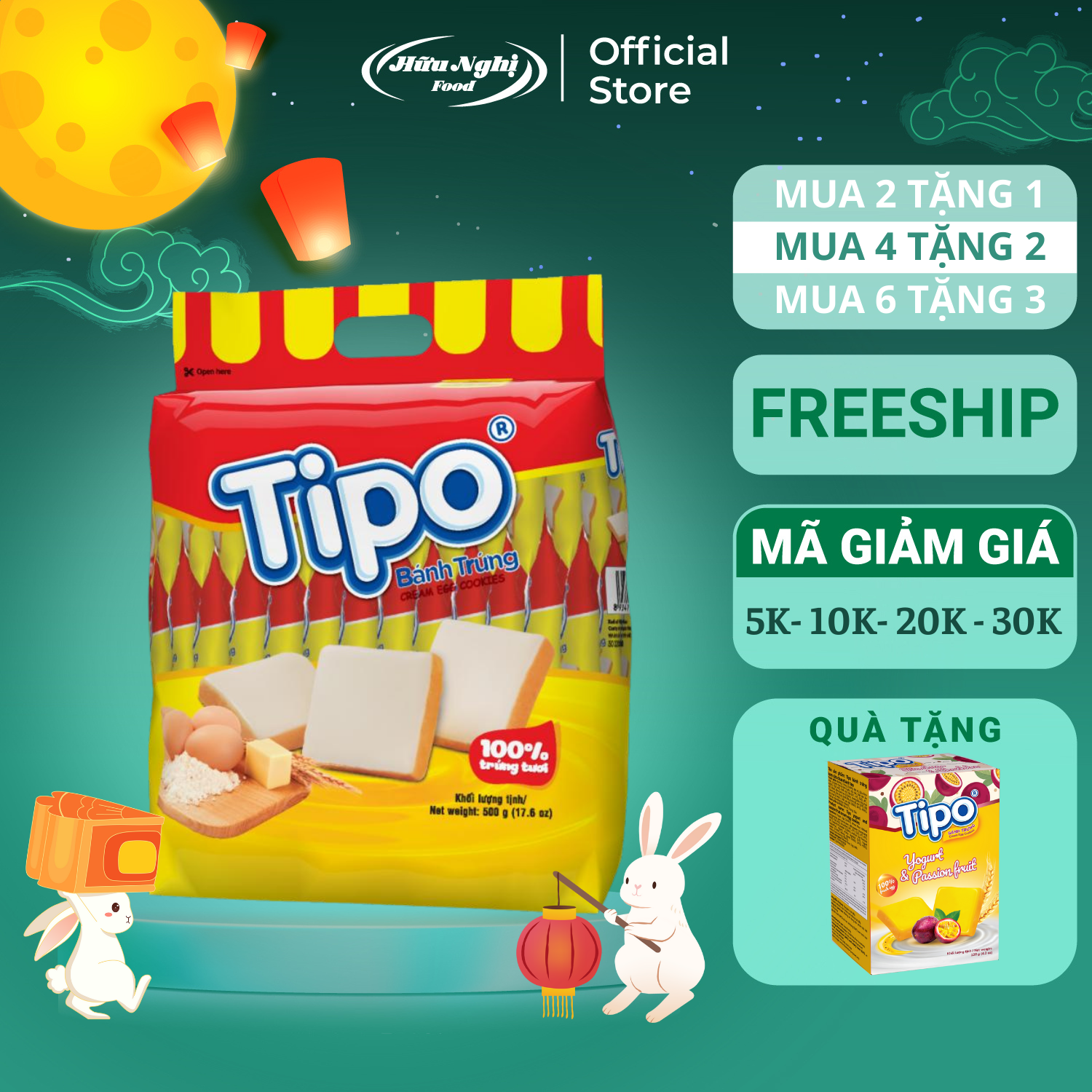 Bánh tipo trứng nướng 500g