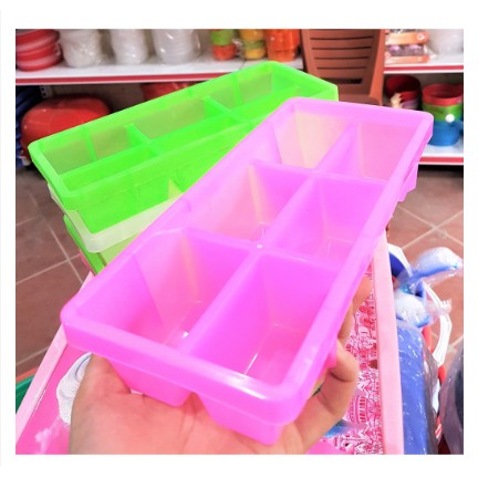 Khay làm đá 6 viên loại to, vỉ làm đá tủ lạnh
