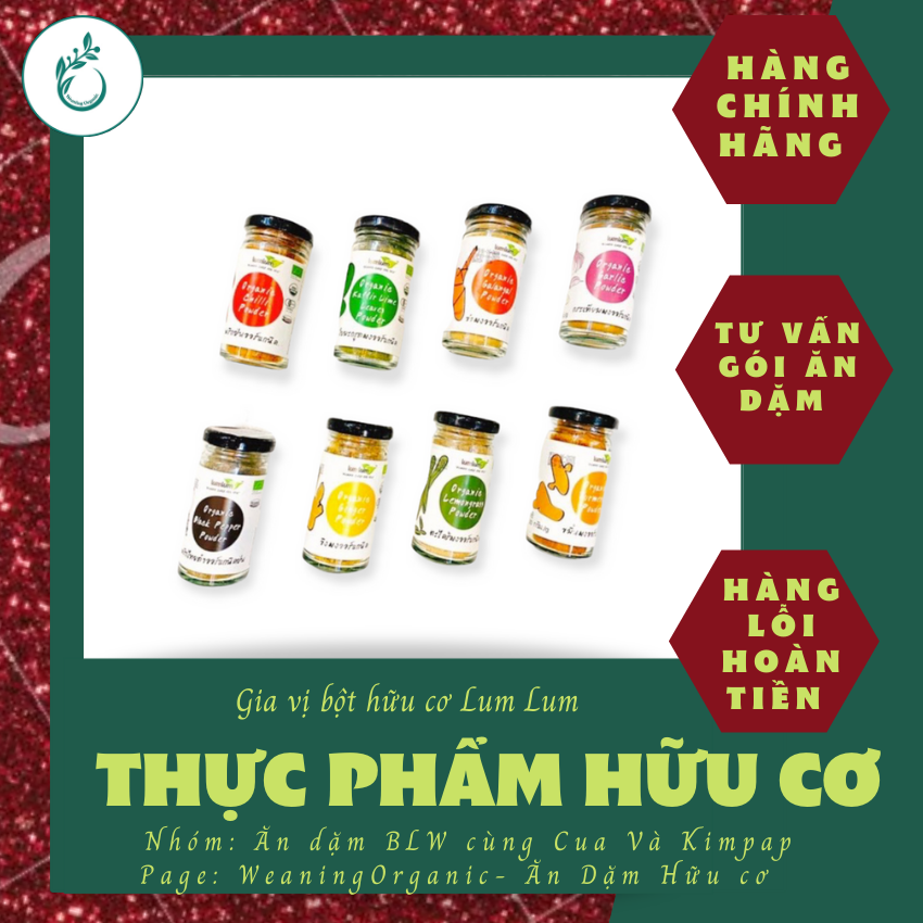 Bột Gia vị hữu cơ Lum Lum, Jackie's, Vinasemax