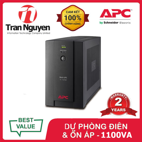 Bộ lưu điện: back-ups 1100va, 230v, avr, universal and iec sockets - bx1100li-ms