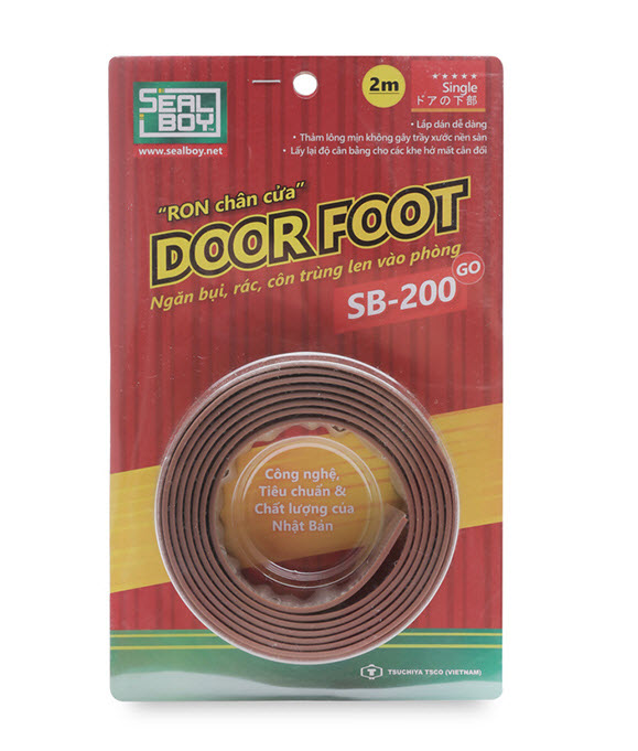 [HCM]Ron lấp kín khe hở chân cửa ngăn bụi và côn trùng Seal Boy SB200-GO 2m (Nâu)