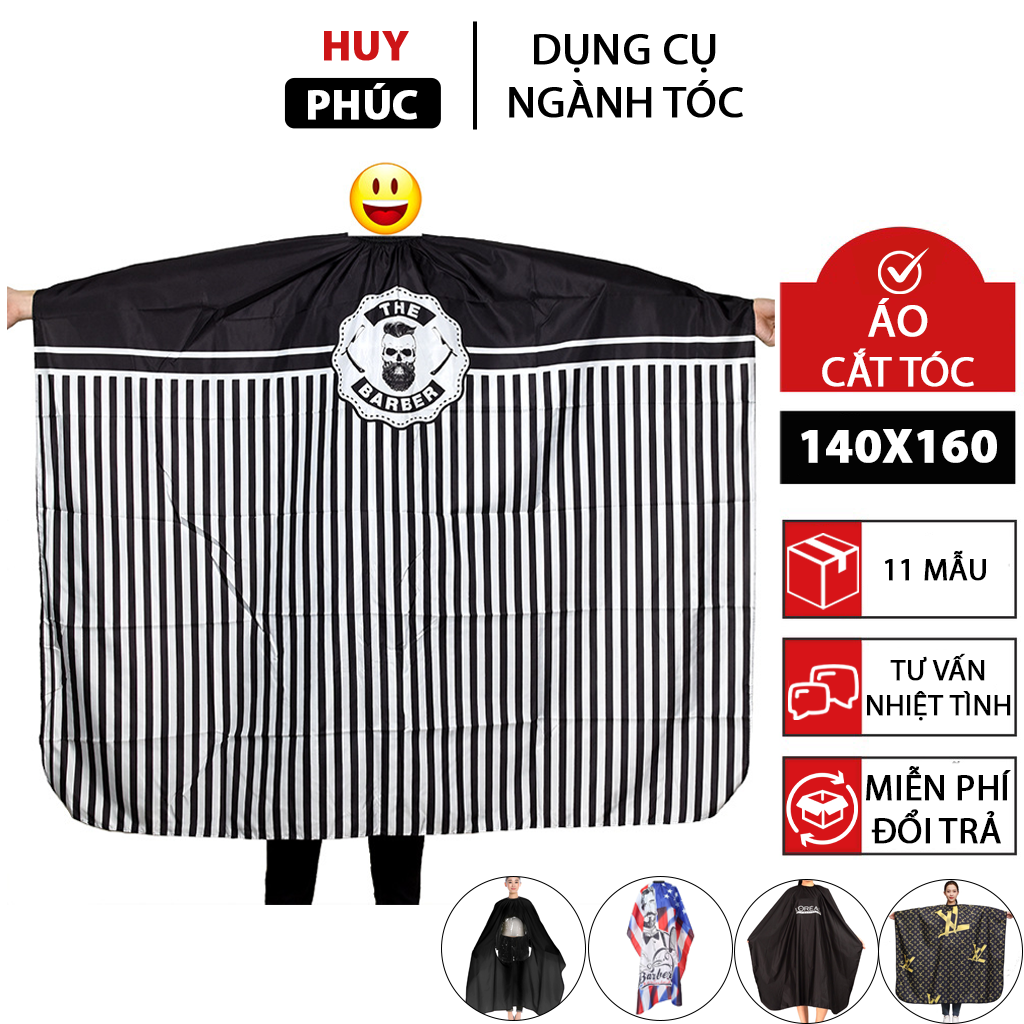 Áo choàng cắt tóc Barber Loreal, khăn choàng cắt tóc nam chống nước AC11
